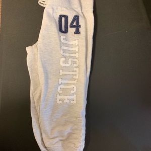 Justice girls Capri sweatpants